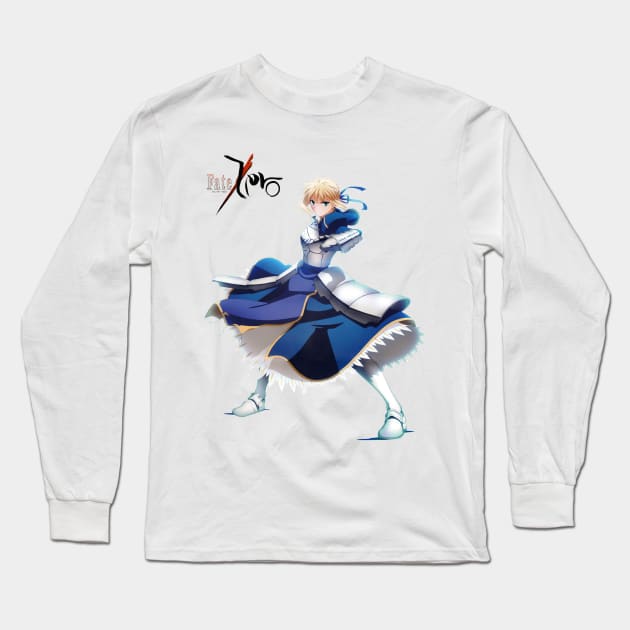 Fate Stay night Saber Long Sleeve T-Shirt by Otakuteland